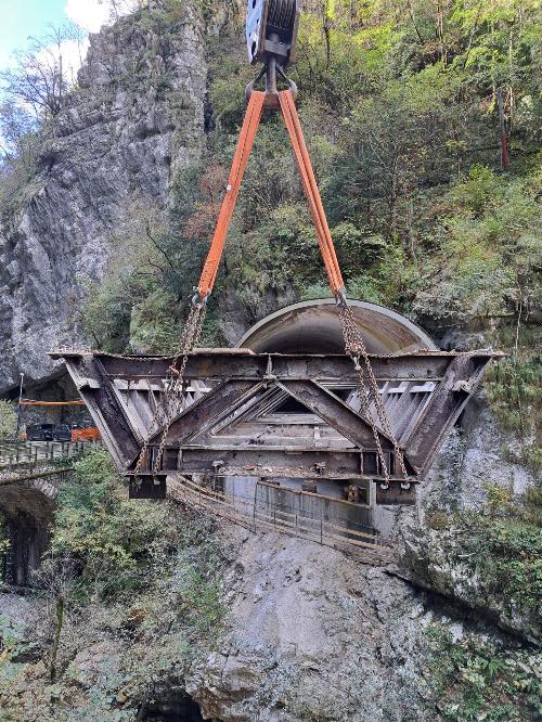 Un'immagine dei lavori