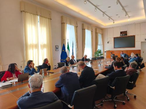 Un momento dell'incontro svoltosi oggi a Trieste alla presenza degli assessori regionali Barbara Zilli e Fabio Scoccimarro