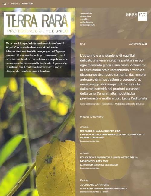 Il nuovo numero di "Terra Rara"