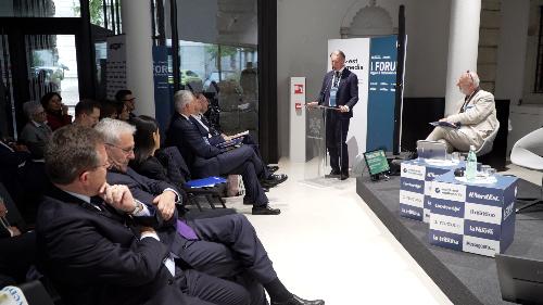 L'intervento di Scoccimarro moderato dal giornalista e direttore scientifico del Forum Jacopo Giliberto