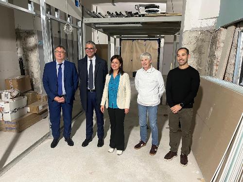 Foto di gruppo al termine del sopralluogo