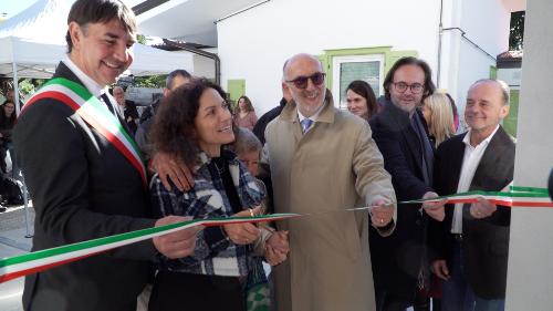 L'inaugurazione di Casa Selz, a Ronchi dei Legionari, al termine dei lavori di ristrutturazione