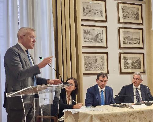 L'assessore Bini durante il suo intervento