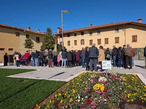 I nuovi spazi della piazza di Cavalicco.