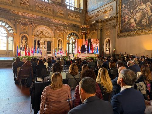 L'intervento del governatore del Friuli Venezia Giulia e presidente della Conferenza delle Regioni Massimiliano Fedriga in chiusura del Festival svoltosi a Firenze