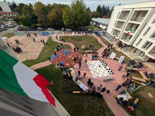 Il nuovo complesso Ater di via Eritrea a Udine, composto da 39 alloggi di edilizia residenziale pubblica.