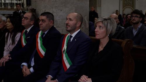 L'assessore Zilli coi sindaci Roberto Revelant (Gemona del Friuli), Lorenzo Tiepolo (Osoppo) e Alessandro Marangoni (Artegna).
