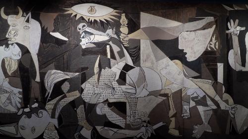 La Guernica di Picasso esposta a palazzo Elti a Gemona