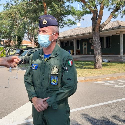 Il comandante del 2° Stormo Marco Bertoli 