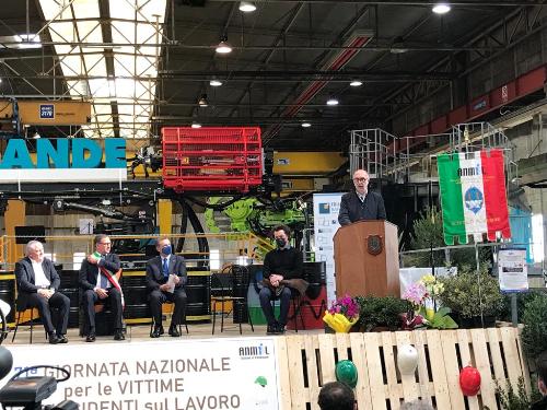L'intervento del vicegovernatore del Friuli Venezia Giulia, con delega alla Salute, Riccardo Riccardi, alla celebrazione della 71esima Giornata Nazionale per le vittime degli incidenti sul lavoro a Fontanafredda.