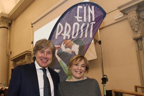 L'assessore regionale Sergio Emidio Bini con la chef Antonia Klugmann