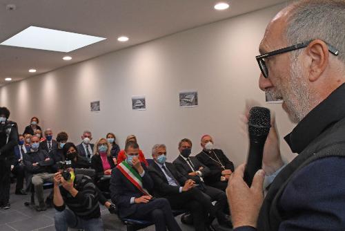 Il vicegovernatore Riccardo Riccardi durante l’inaugurazione della Cittadella della salute sociosanitaria dell’Azienda sanitaria Friuli Occidentale a Pordenone.