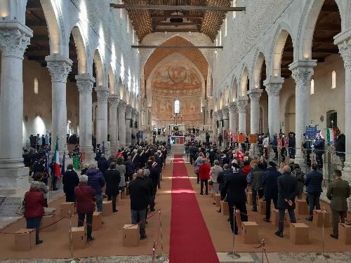 La messa solenne in onore del centenario del Milite Ignoto nella Basilica di Aquileia - Aquileia, 28 ottobre 2021