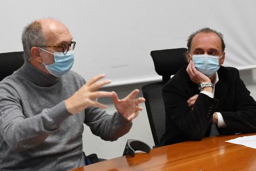 Il vicegovernatore con delega alla Salute Riccardo Riccardi con il direttore generale di Asugi Antonio Poggiana