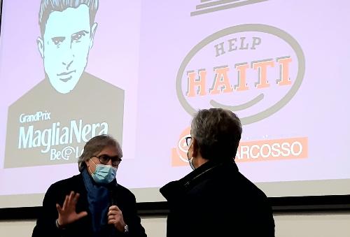 Una fase dell'incontro svoltosi oggi per la presentazione dell'evento Help Haiti, alla presenza dell'assessore regionale Sergio Emidio Bini