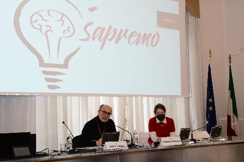 L'intervento del vicegovernatore con delega alla Salute Riccardo Riccardi all'incontro svoltosi in sede di Confindustria Udine, alla presenza della presidente Anna Mareschi Danieli