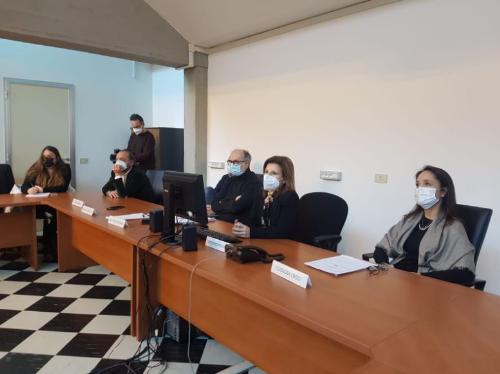 Un momento della conferenza stampa che si è tenuta all'Ospedale di Cattinara, cui ha preso parte il vicegovernatore Riccardi