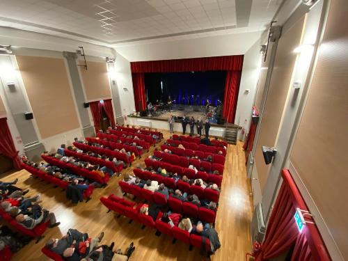 L'interno del Cinema Teatro Italia di Pontebba.