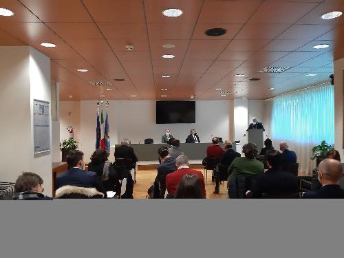 Gli assessori regionali a Infrastrutture e territorio, Graziano Pizzimenti, e alle Attività produttive e turismo, Sergio Emidio Bini