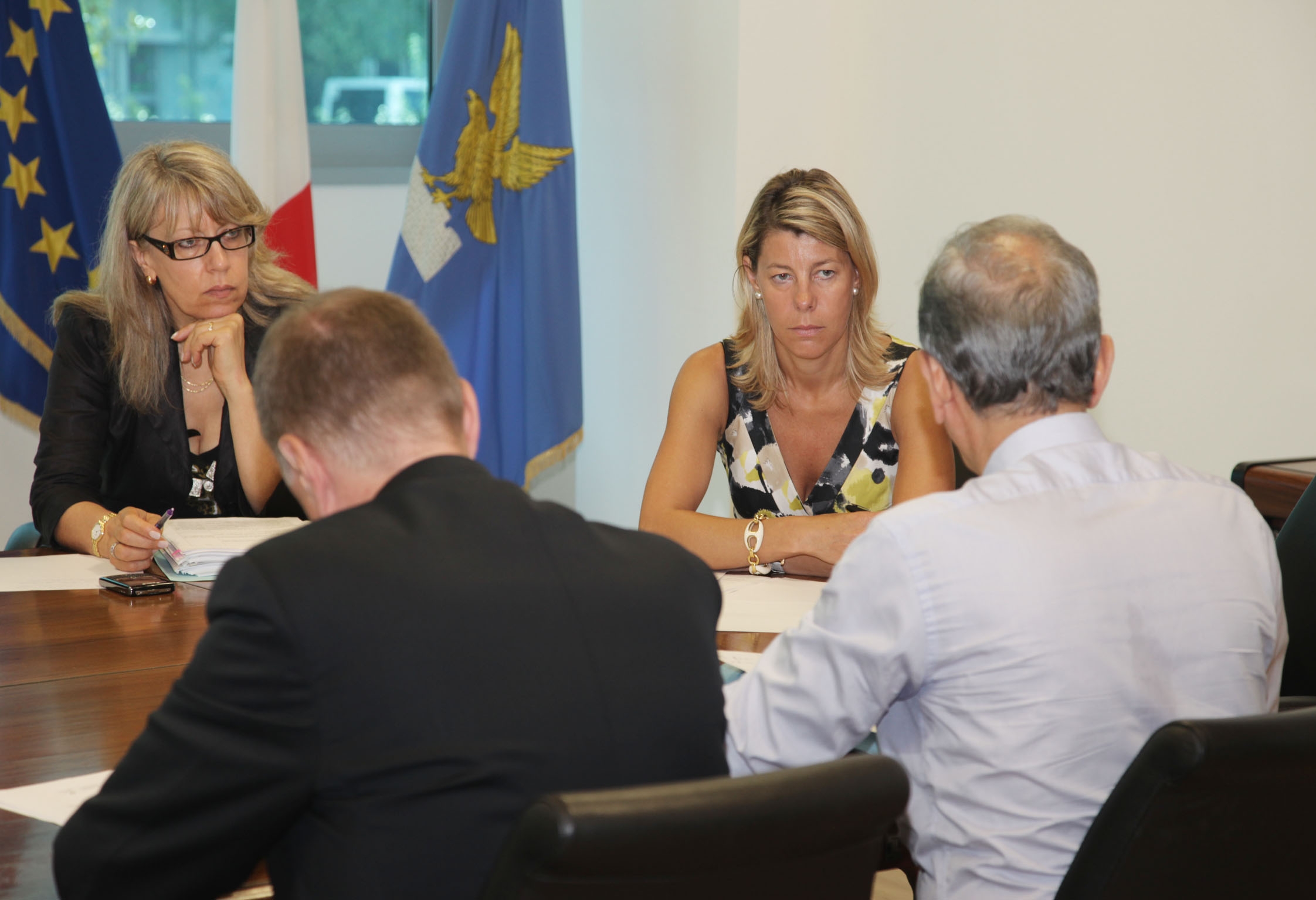 Federica Seganti (assessore regionale Autonomie locali) all'incontro sul disegno di legge sui segretari comunali. (Udine, 23/07/09)