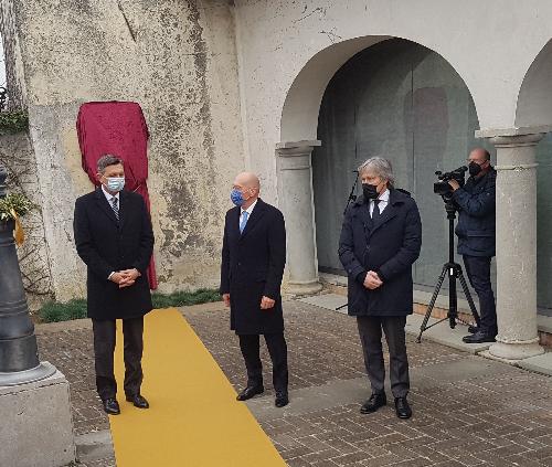 L'assessore Sergio Emidio Bini insieme al presidente della Repubblica di Slovenia Borut Pahor