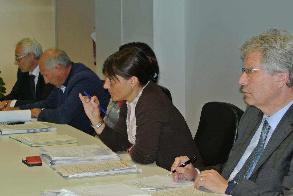 Debora Serracchiani (Presidente Friuli Venezia Giulia) durante l’incontro sull’elettrodotto Redipuglia-Udine Ovest. (Udine. 12/08/13)