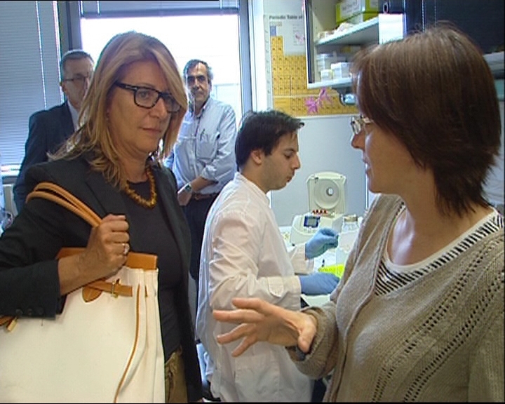 Maria Sandra Telesca (assessore regionale Salute e Politiche sociali) durante la sua visita al Centro Studi Fegato, nell’ospedale di Cattinara. (Trieste, 20/08/13)