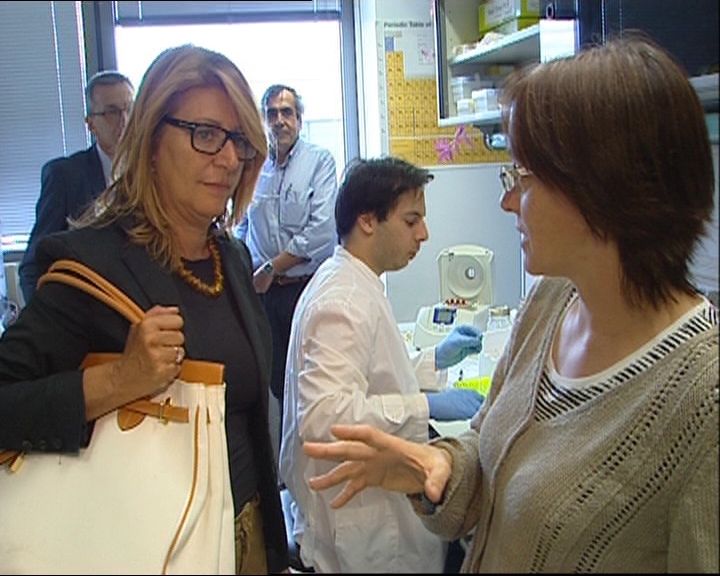 Maria Sandra Telesca (assessore regionale Salute e Politiche sociali) durante la sua visita al Centro Studi Fegato, nell’ospedale di Cattinara. (Trieste, 20/08/13)
