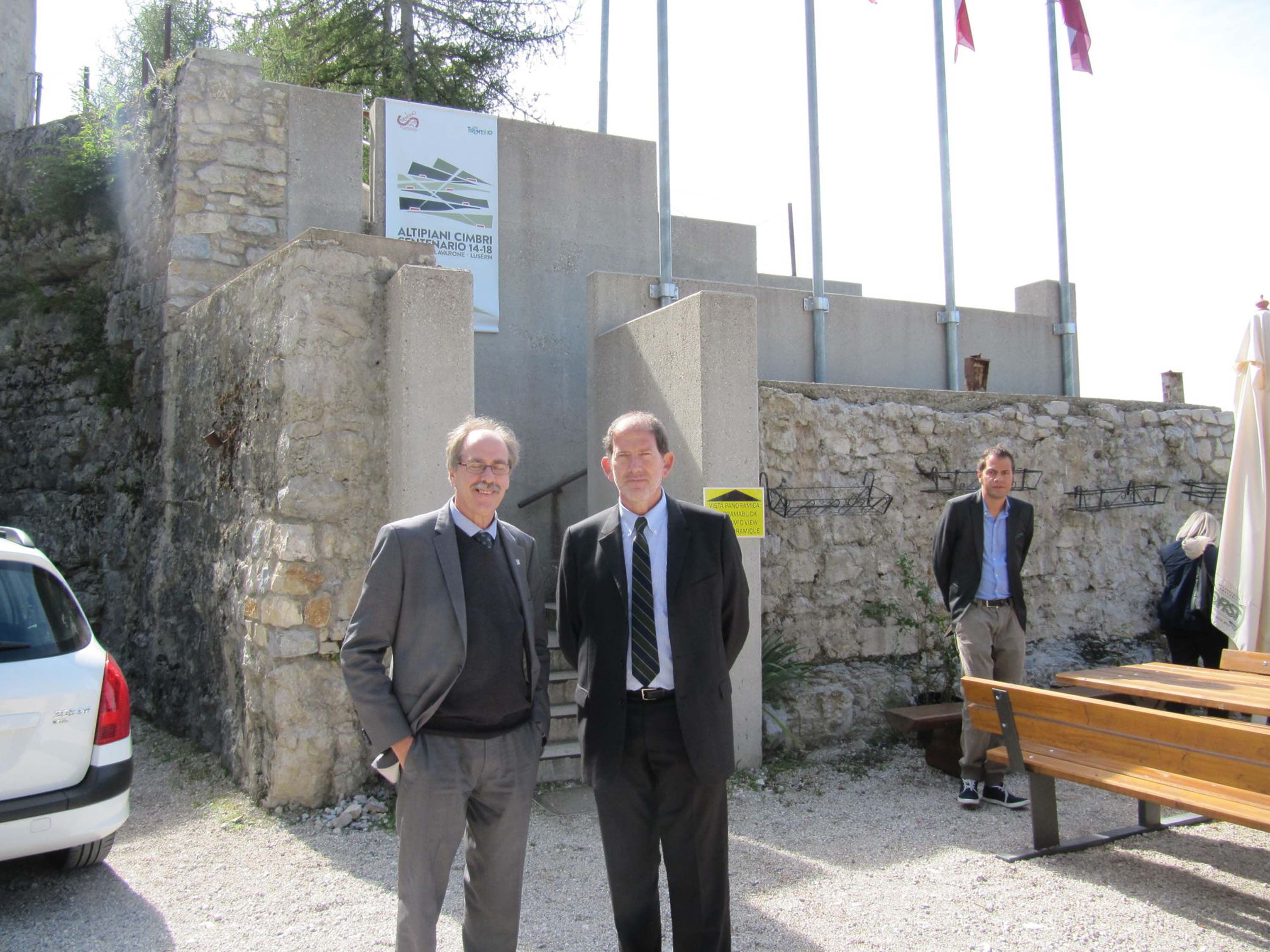 Gianni Torrenti (Assessore Cultura Regione autonoma Friuli Venezia Giulia) e Alberto Pacher (Vicepresidente e assessore Cultura Provincia autonoma Trento). [Lavarone (TN) 18/09/13]