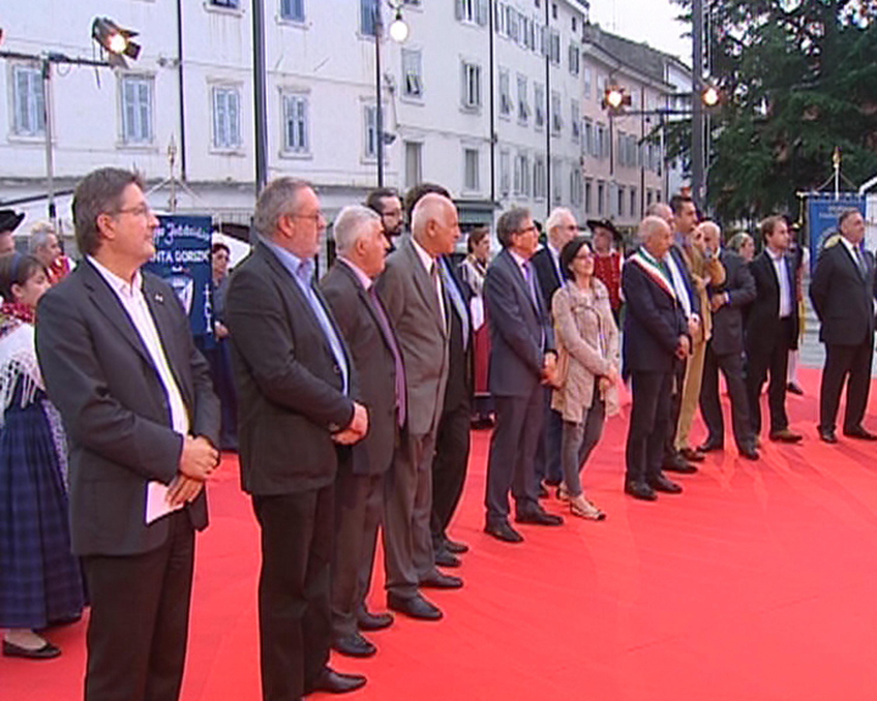 Sara Vito (Assessore regionale Ambiente) ed Ettore Romoli (Sindaco Gorizia) all'inaugurazione della decima edizione di &quot;Gusti di Frontiera&quot;. (Gorizia 26/09/13)