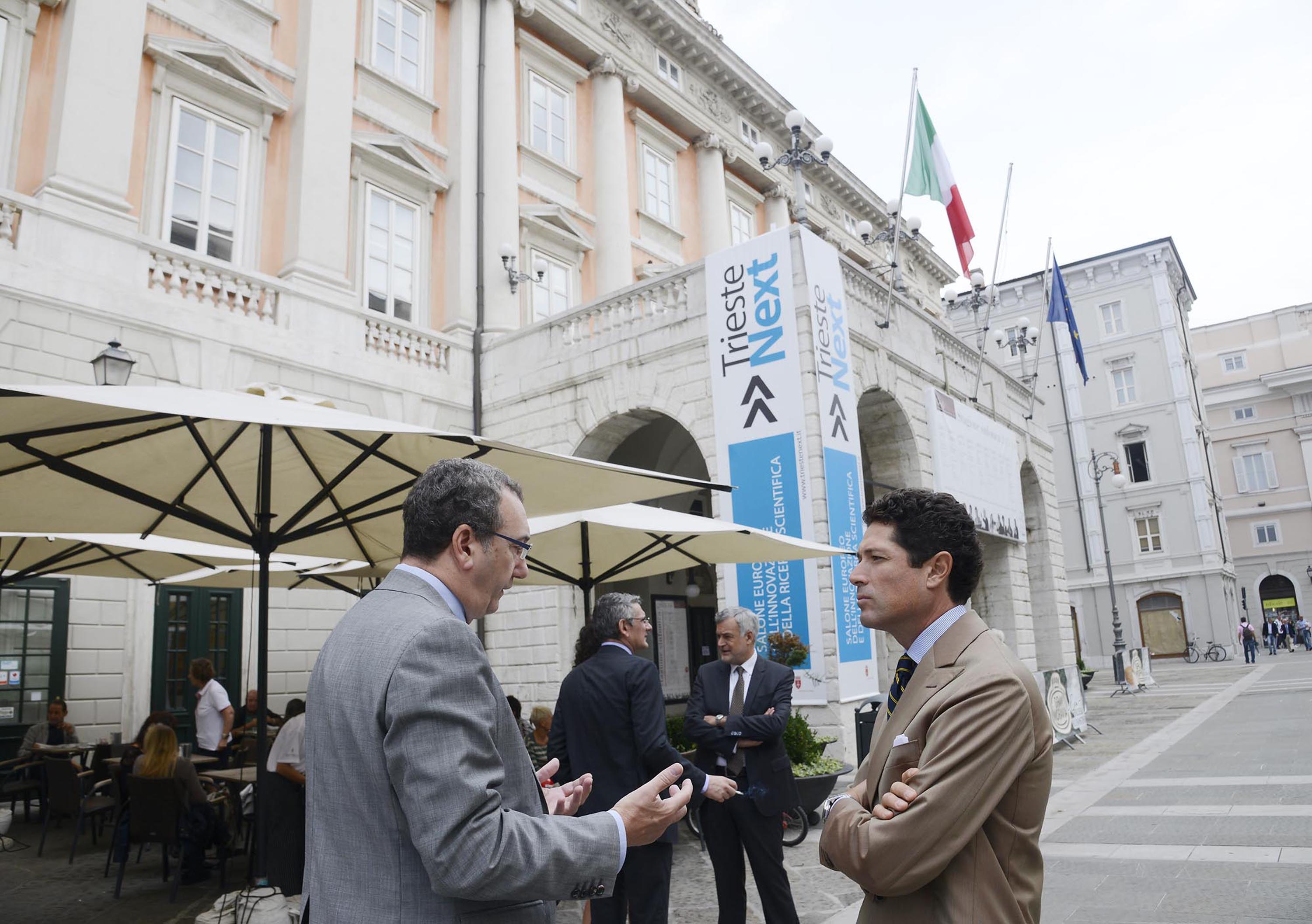Sergio Bolzonello (Vicepresidente FVG e assessore regionale Attività produttive) e Matteo Marzotto (Presidente ENIT Italia-Agenzia Nazionale Turismo). (Trieste 28/09/13)