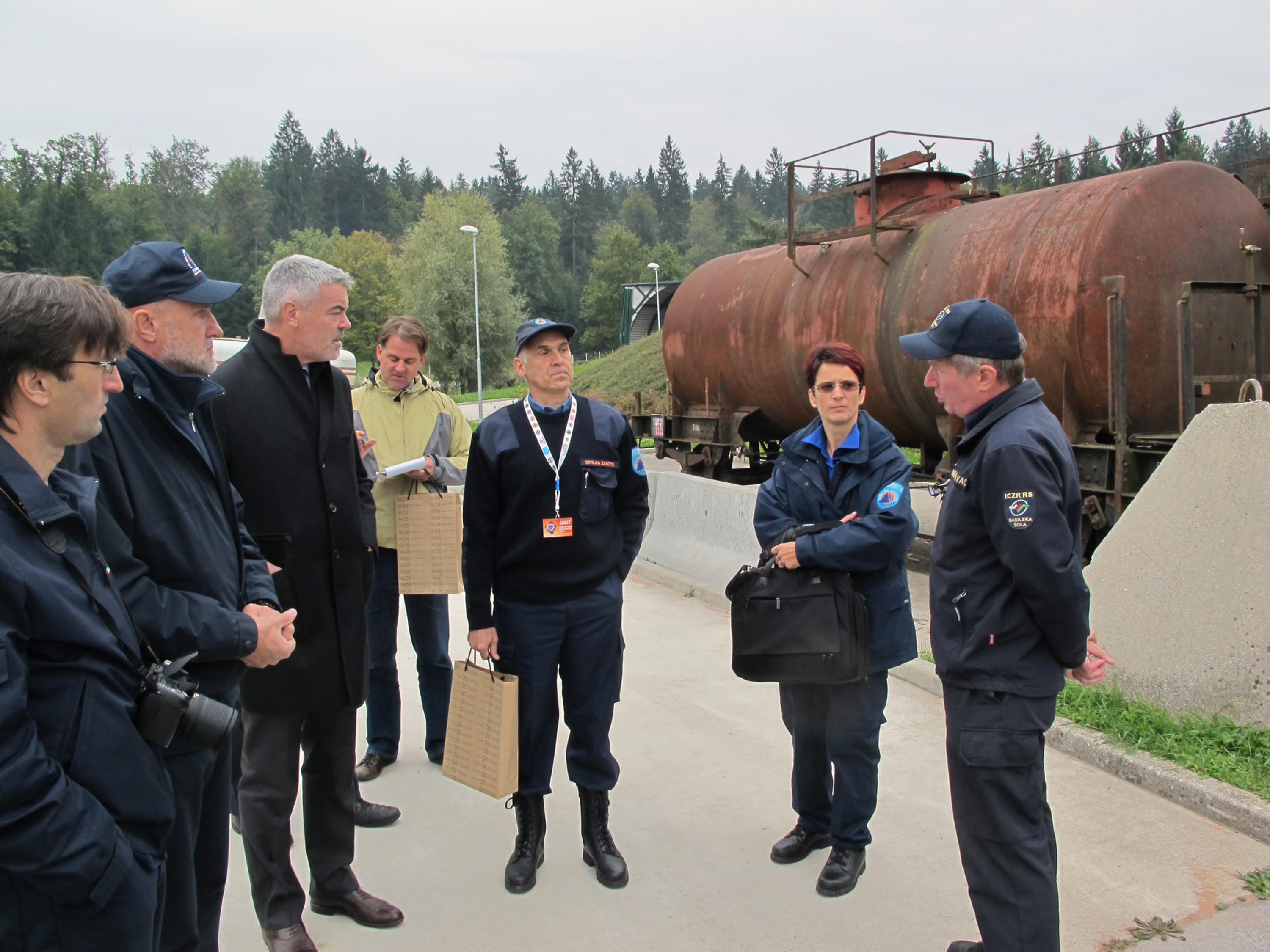 Paolo Panontin (Assessore Protezione civile FVG) in occasione della quinta edizione nazionale delle Giornate della Protezione civile e del Soccorso (Dnevi zasite in resevanja). [Ig (SLO) 05/10/13]