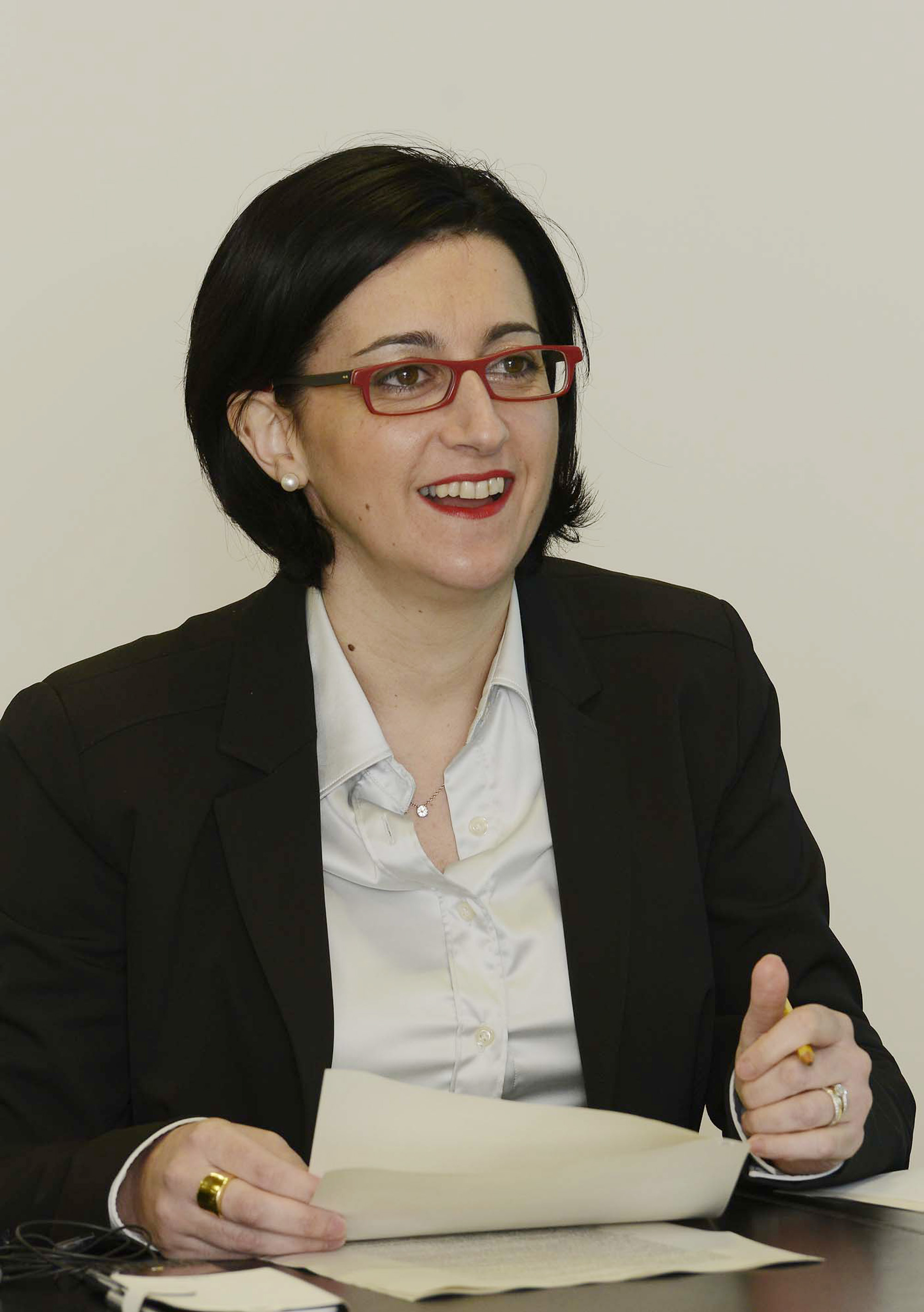 Sara Vito (Assessore regionale Ambiente ed Energia) durante la riunione della Giunta regionale. (Udine 17/10/13)