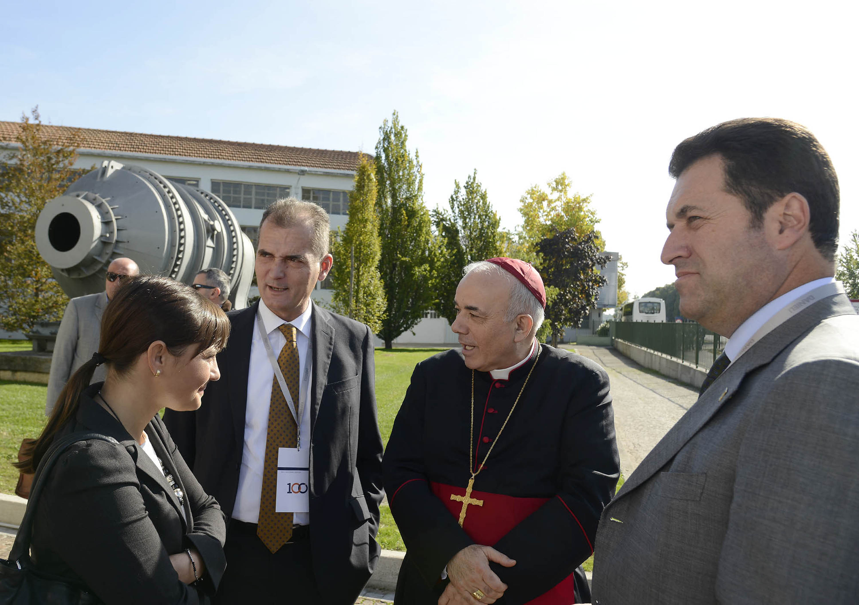 Debora Serracchiani (Presidente Friuli Venezia Giulia), Andrea Mazzocato (Arcivescovo Udine) e Franco Iacop (Presidente Consiglio regionale). (Buttrio 19/10/13)