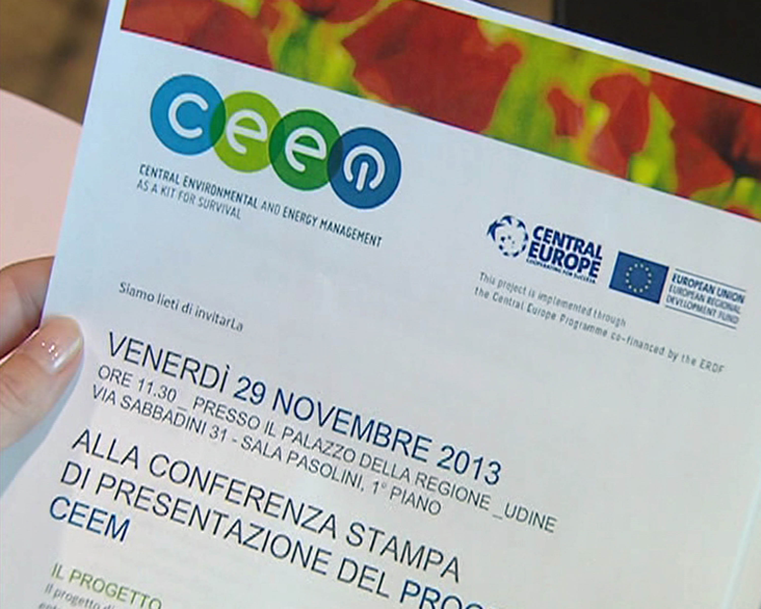 Presentazione del Progetto CEEM-Central Environmental and Energy Management as a kit for survival - Udine 29/11/2013