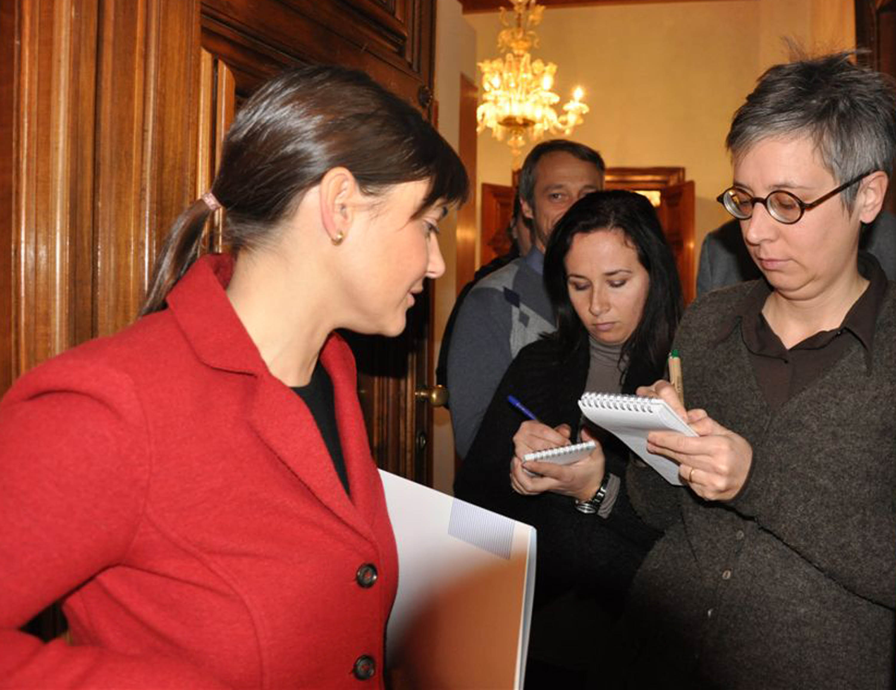 Debora Serracchiani (Presidente Friuli Venezia Giulia) alla presentazione del Progetto di Open Government &quot;Go-On-Italia&quot;, nella sede di rappresentanza della Regione FVG - Roma 11/12/2013