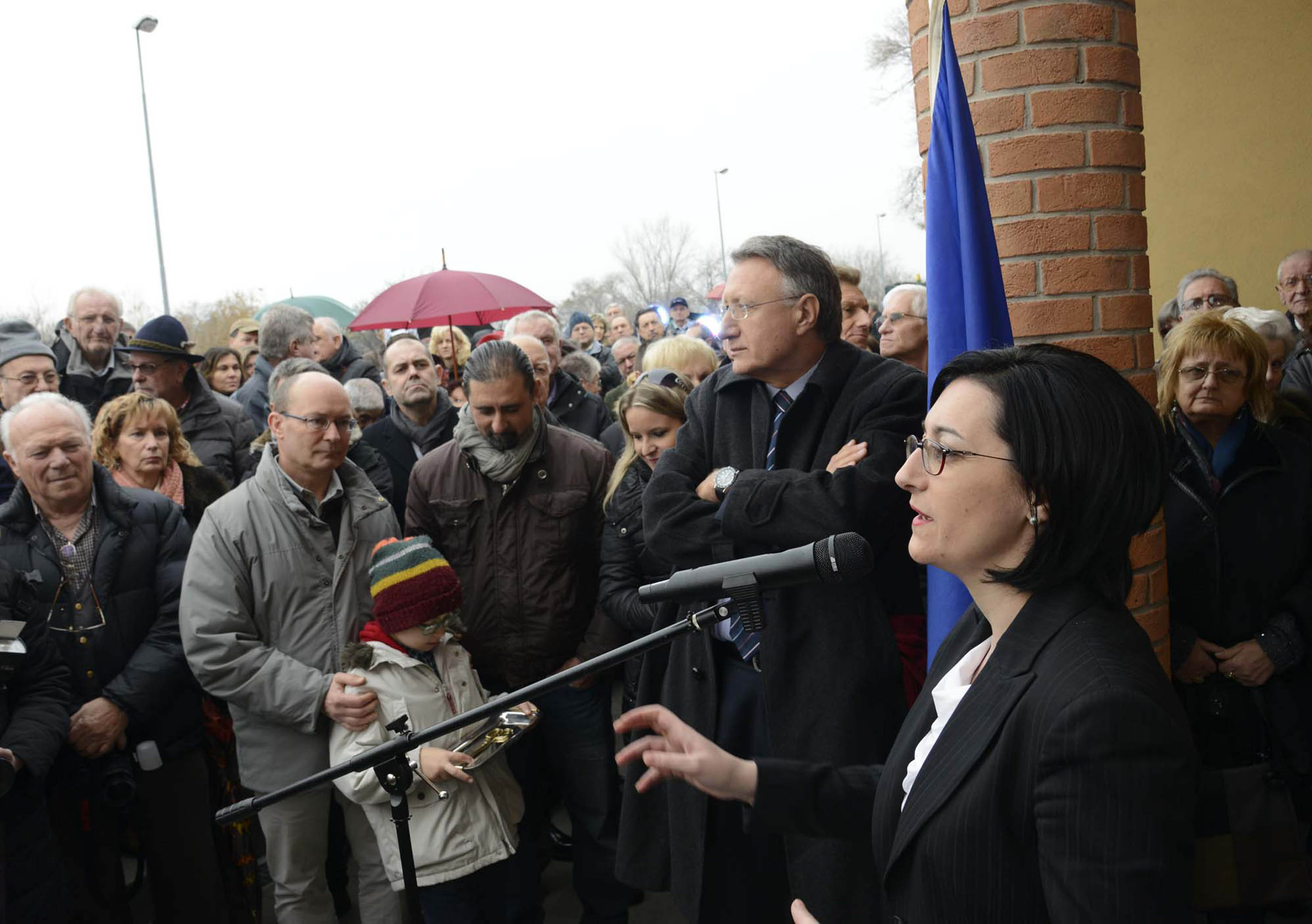 Sara Vito (Assessore regionale Ambiente ed Energia) interviene all'inaugurazione del complesso delle Terme Romane - Monfalcone 21/12/2013