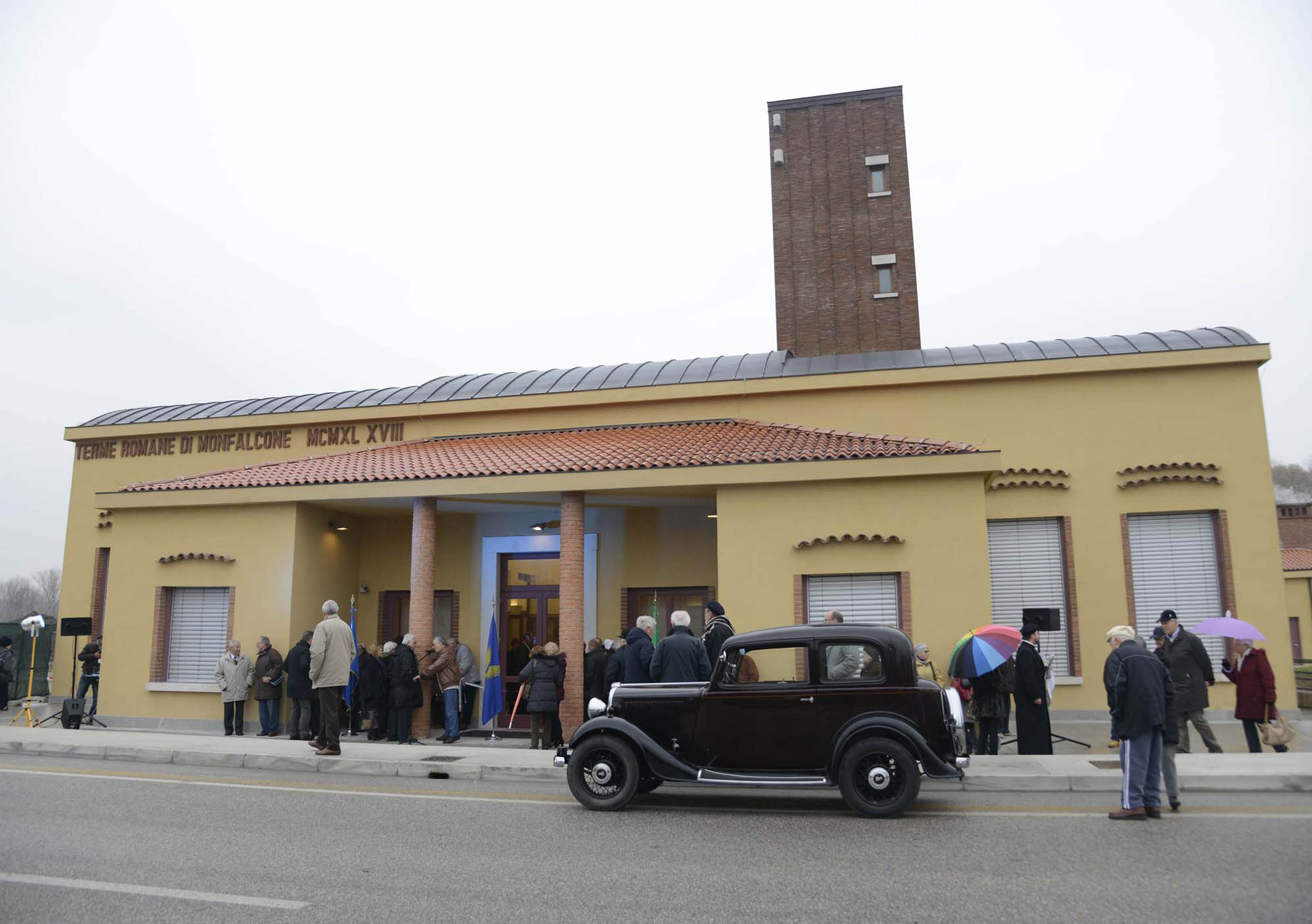 Complesso delle Terme Romane nel giorno dell'inaugurazione - Monfalcone 21/12/2013