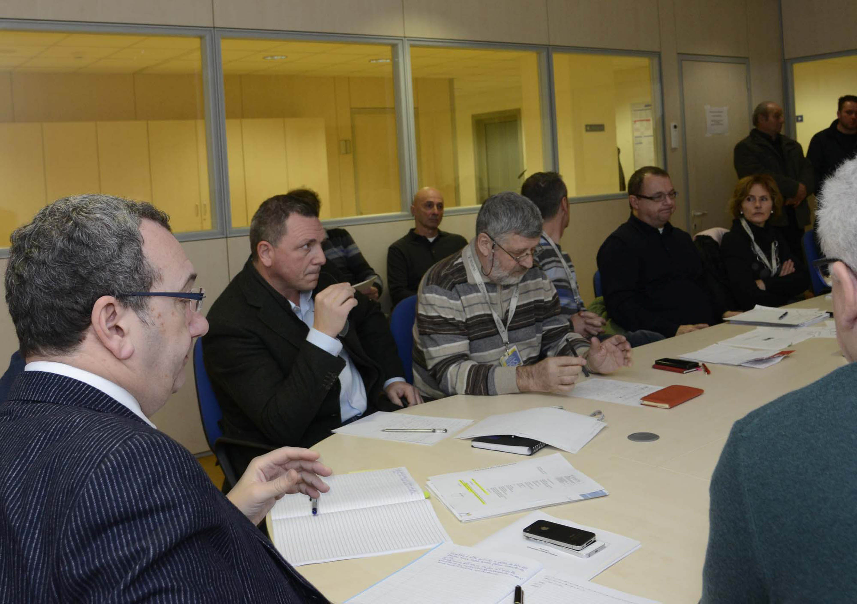 Sergio Bolzonello (Vicepresidente FVG e assessore regionale Risorse agricole e forestali) durante l'incontro con i vertici e i rappresentanti sindacali di Latterie Friulane - Udine 23/12/2013
