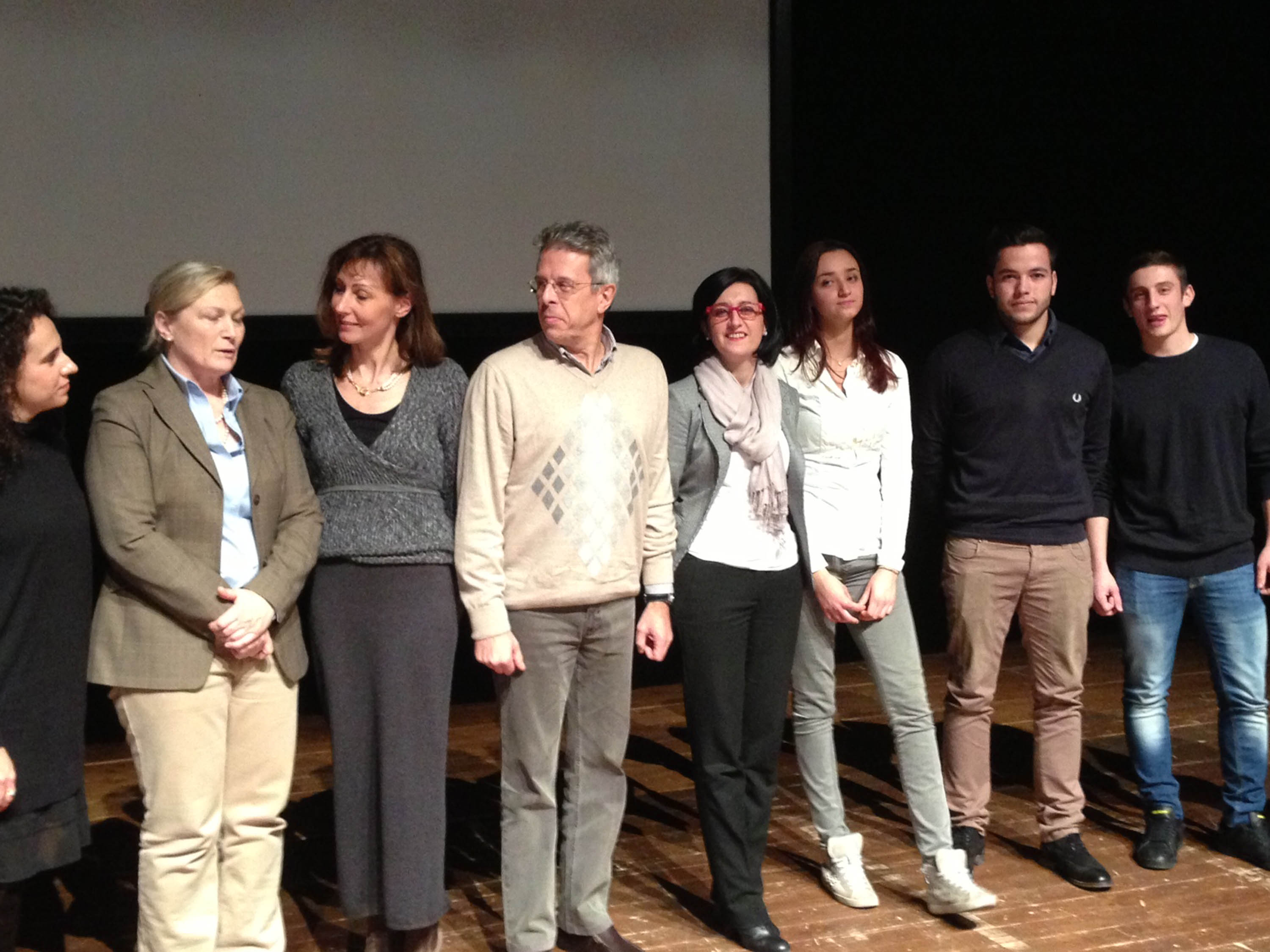 Sara Vito (Assessore regionale Ambiente) all'assemblea d'Istituto dell'ITE Einaudi e dell'IPSSC Mattei (ISIS Malignani 2000) &quot;Dal Vajont alla tutela del paesaggio&quot;, al Teatro Gustavo Modena - Palmanova 11/01/2014