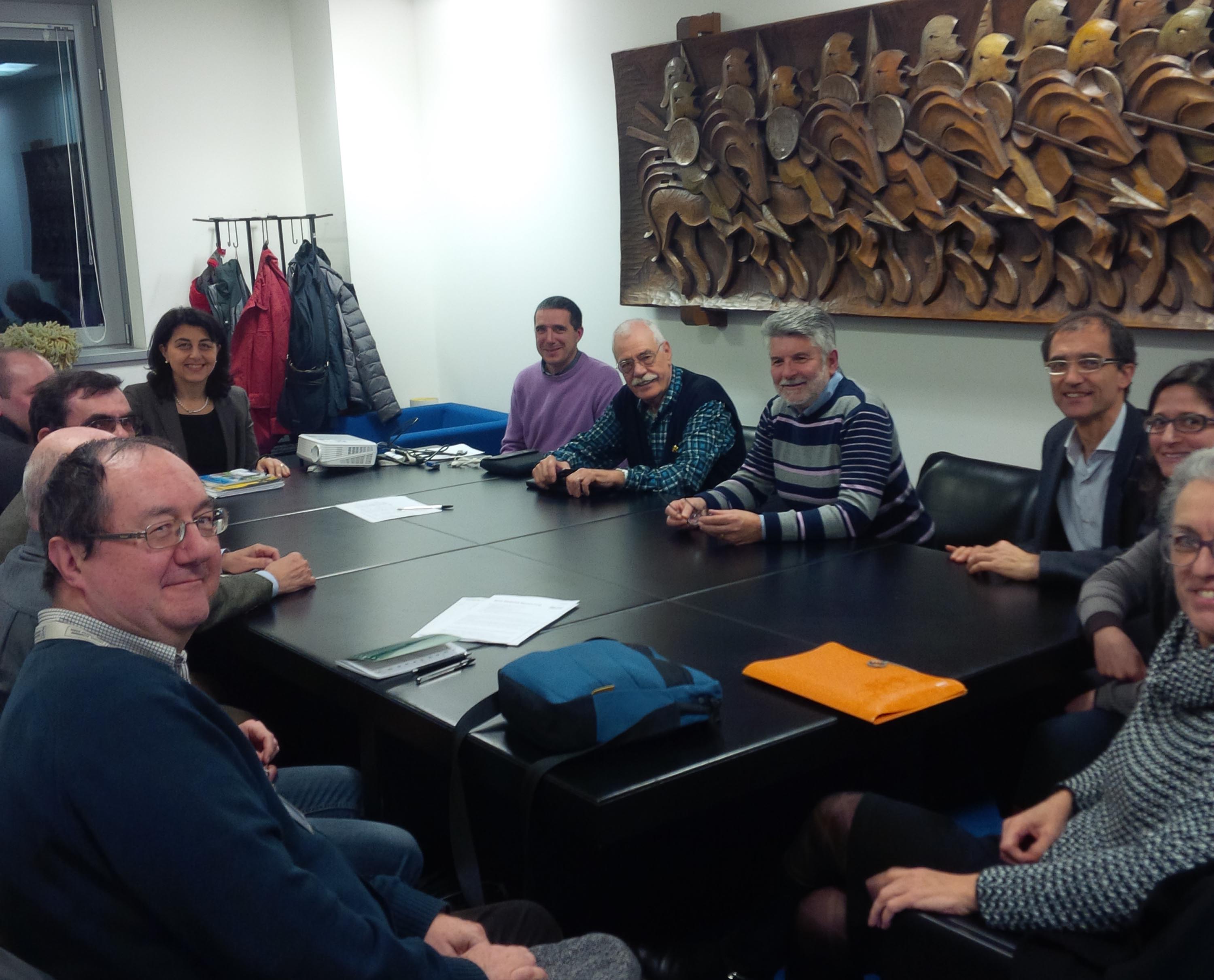 Mariagrazia Santoro (Assessore regionale Infrastrutture e Mobilità) con rappresentanti di associazioni aderenti FIAB e ambientaliste - Udine 13/01/2014