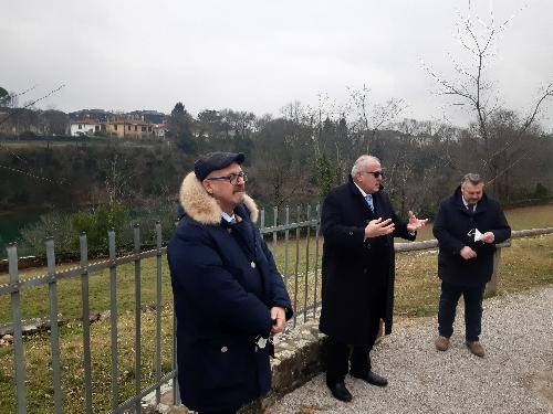 L'assessore regionale Sebastiano Callari assieme al sindaco di Gorizia Rodolfo Ziberna e al consigliere regionale Diego Bernardis