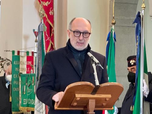 Il vicegovernatore della Regione, Riccardo Riccardi,nel corso del'intervento a Canebola di Faedis