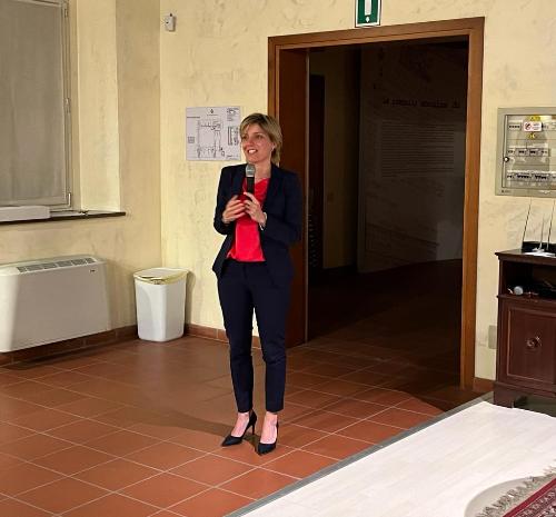 L'intervento dell'assessore regionale alle Finanze, Barbara Zilli, in occasione dell'inaugurazione della nuova sezione etnografica del Museo del Territorio di San Daniele del Friuli con l'esposizione permanente con i dipinti di Otto D'Angelo. 