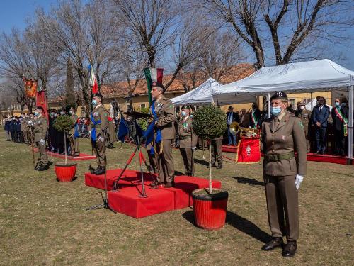 Fasi della festa del Reggimento Piemonte Cavalleria in occasione della ricorrenza del combattimento della Sforzesca a Villa Opicina