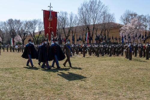 Fasi della festa del Reggimento Piemonte Cavalleria in occasione della ricorrenza del combattimento della Sforzesca a Villa Opicina