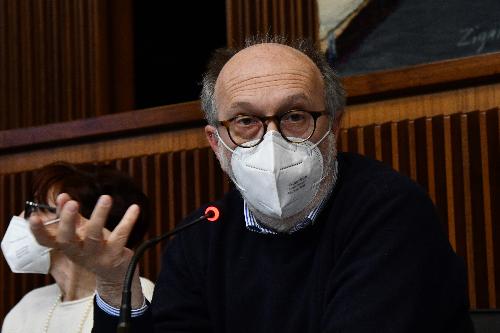 Il vicegovernatore Riccardi durante la commissione