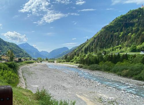 Uno dei cantieri conclusi ad Arta Terme lungo la strada statale 52 bis