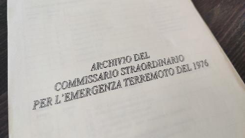 Archivio atti di Giuseppe Zamberletti anni 1976 1977 ricostruzione post sisma in Friuli 