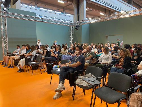 Il pubblico presente all'evento organizzato al Salone del libro di Torino